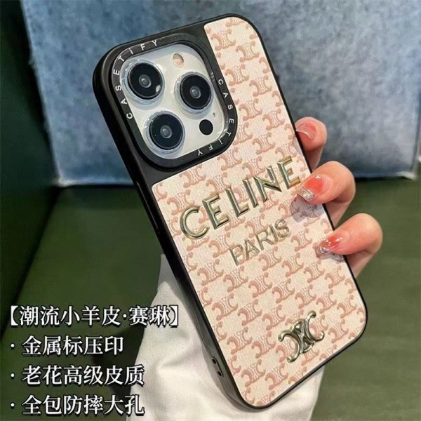 ペア揃い セリーヌ iPhone 15 14pro max携帯ケース 個性デザイン Celine アイフォン14Pro/14+保護カバー 指紋キズ防止 iPhone 13pro max/14/13proケース 高級感 iphone 12/12pro max/12proケース 耐衝撃 ファッション 男女