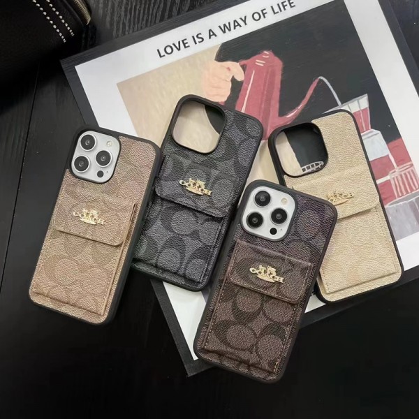 Coach コーチアイフォン15 plus 16 pro maxブランドケース アイフォン 15 14 16プロ マックス/15プロ/16カバー 落下防止耐衝撃のiPhone 15 pro max 14  13 12 plusスマホケースアップル 15+ 14pro 16ブランドスマホカバー薄型オシャレ