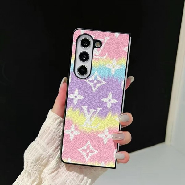 Lv ルイヴィトンかわいいGalaxy Z Fold 5 4ケース 耐衝撃レザー Galaxy z fold5 4ブランドスマホケース ブランドギャラクシー Z Flip5 4カバー 落下保護Galaxy Z Flip5/4ケース 高級感 シンプル 逸品