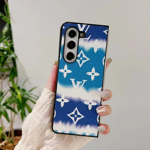 Lv ルイヴィトンかわいいGalaxy Z Fold 5 4ケース 耐衝撃レザー Galaxy z fold5 4ブランドスマホケース ブランドギャラクシー Z Flip5 4カバー 落下保護Galaxy Z Flip5/4ケース 高級感 シンプル 逸品