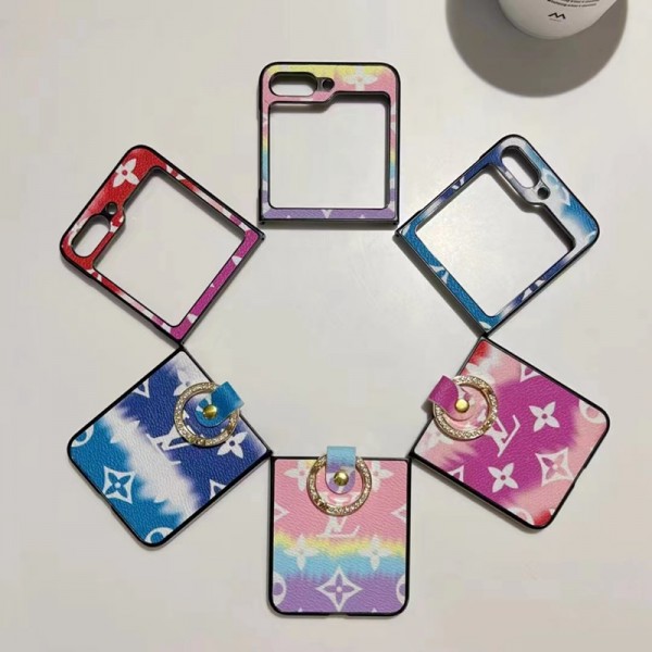 Lv ルイヴィトンかわいいGalaxy Z flip 6 5 4ケース 耐衝撃レザーGalaxy Z Flip5 4スマホケース 携帯カバーギャラクシー Z FLIP5/FLIP4ケース ビジネス 高品質 メンズブランドギャラクシー Z Flip 6カバー 落下保護