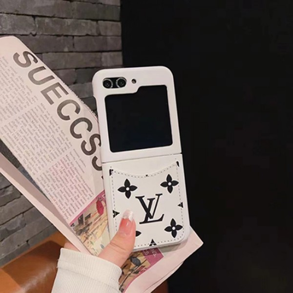 Lv ルイヴィトンかわいいGalaxy Z flip Fold 5 4 6ケース 耐衝撃レザーGalaxy Z Flip5 4 6スマホケース 携帯カバーブランドギャラクシー Z Flip5 4カバー 落下保護Galaxy Z Flip5/4ケース 高級感 シンプル 逸品