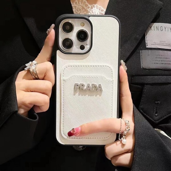 Prada プラダハイブランドiphone 14 Pro Max 15 PlusケースカバーブランドiPhone 15 14 プロマックススマホカバー激安アイフォン15/14proケースブランド 手触り良い 男女兼用iPhone 15 14 pro maxケースカバー