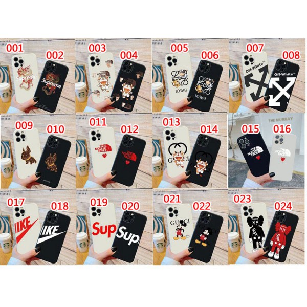 Supreme シュプリーム ザ・ノース・フェイス THE NORTH FACE LOEWE ロエベ Off-White オフホワイト Lv ルイヴィトン Nike ナイキ Kaws カウズハイブランドiphone 14 Pro Max 15 Plusケースカバー耐衝撃のiPhone 15 14 ultra plusスマホケースアイフォン15/14proケースブランド 手触り良い 男女兼用iPhone 15 14 pro maxケースカバー