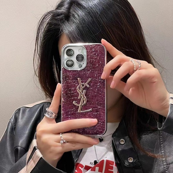 Ysl イブサンローランアイフォン15 ultra 14proブランドケース耐衝撃のiPhone 15 14 ultra plusスマホケースアイフォン15/14proケースブランド 手触り良い 男女兼用iPhone 15 14 pro maxケースカバー