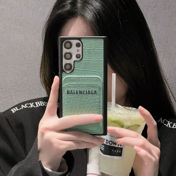 バレンシアガ男女兼用samsung s24/s23ultra ブランドコピーケース セレブ愛用 Balenciaga Galaxy S23 S24 samsung s24 ultraケースブランドギャラクシーs23 s24 + ultraスマホカバー激安パロディ カード収納 のgalaxy note20ケース大人気