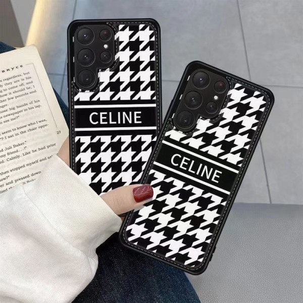 ブランド Celine 千鳥格の柄 Galaxy s23 ultra plus/a54スマホケース 薄型 軽量 セリーヌ iPhone 15 14pro max/13 miniカバー スリム 放熱性よい ギャラクシーs22+/s21ultra/a53ケース オシャレ アイフォン14+/13 12 pro max/11 proケース耐衝撃