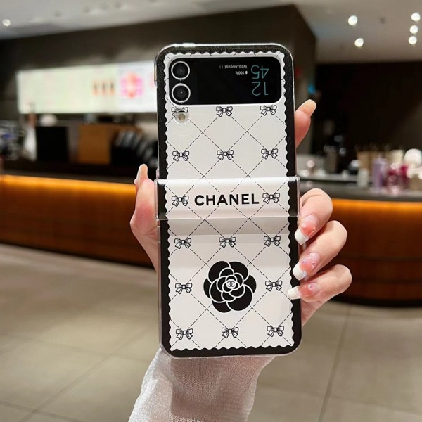 Chanel シャネルブランド Samsung Z Flip6 5 4 flip 3 4スマホカバー 流行りかわいいGalaxy Z flip Fold 5 4ケース 耐衝撃レザーギャラクシー Z Fold5/Fold4ケース ビジネス 高品質 メンズ Galaxy z fold5 4ブランドスマホケース 