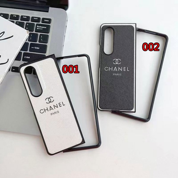 Chanel シャネルブランド Samsung Z Fold 5 4 6 flip 3 4スマホカバー 流行りかわいいGalaxy Z flip Fold 5 4ケース 耐衝撃レザーギャラクシー Z Fold5/Fold4ケース ビジネス 高品質 メンズブランドギャラクシー Z Flip5 4カバー 落下保護