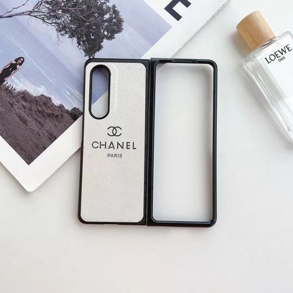 Chanel シャネルブランド Samsung Z Fold 5 4 6 flip 3 4スマホカバー 流行りかわいいGalaxy Z flip Fold 5 4ケース 耐衝撃レザーギャラクシー Z Fold5/Fold4ケース ビジネス 高品質 メンズブランドギャラクシー Z Flip5 4カバー 落下保護