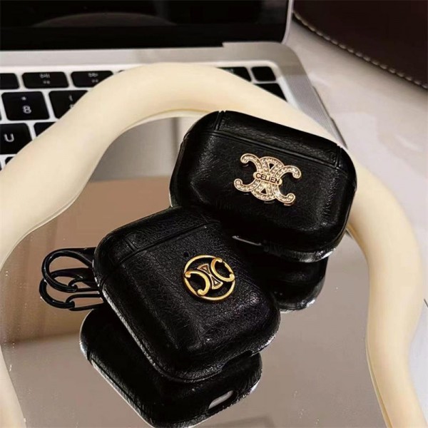 Ysl イブサンローランブランド Airpods 4/3/Pro2ケース 保護軽量 エアーポッズ 4/プロ2/3カバー 紛失防止ブランド Airpods Pro2/3 4メンズ レディースairpods pro2/4 3ケース ストラップ付き