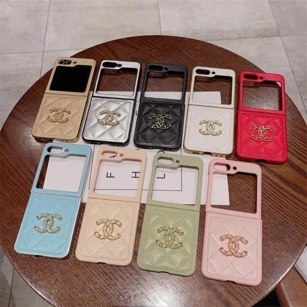 Chanel シャネルSamsung Z Flip5 4 6スマホケース気質オシャレ Galaxy z fold5 4 6ブランドスマホケース ブランドギャラクシー Z Flip5 4 6カバー 落下保護Galaxy Z Flip5/4ケース 高級感 シンプル 逸品