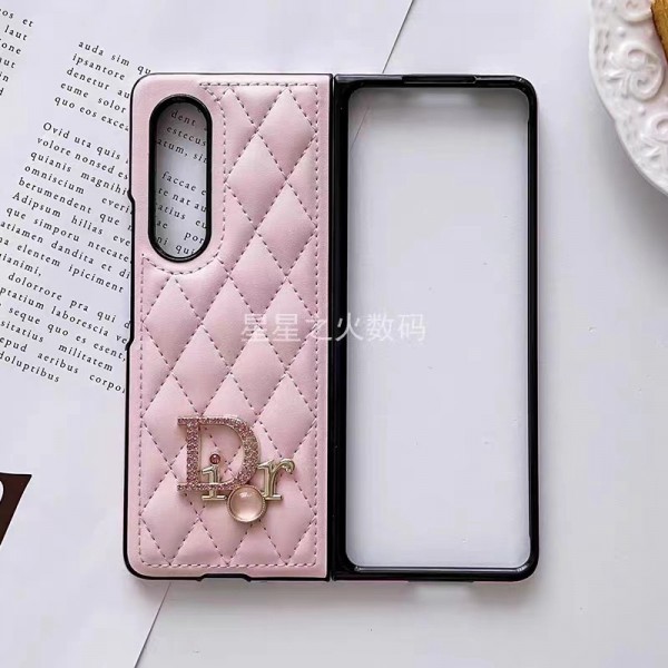 ディオール Samsung z fold5 4 6スマホケース 高級革 Dior ブランド Galaxy z fold3カバー 耐久性 フルカバー 精緻な工芸 ギャラクシーz fold4ケース 綺麗 レディース愛用 ファッション 滑り止め