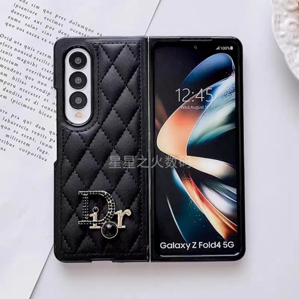 ディオール Samsung z fold5 4 6スマホケース 高級革 Dior ブランド Galaxy z fold3カバー 耐久性 フルカバー 精緻な工芸 ギャラクシーz fold4ケース 綺麗 レディース愛用 ファッション 滑り止め