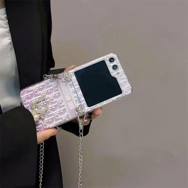 Dior ディオールかわいいGalaxy Z flip 6 Fold 5 4ケース 耐衝撃レザー Galaxy z fold5 4ブランドスマホケース ブランドギャラクシー Z Flip5 4カバー 落下保護Galaxy Z Flip5/4ケース 高級感 シンプル 逸品