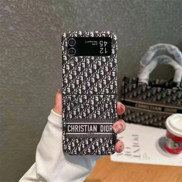 Dior ディオール Galaxy Z Flip5 4 6スマホケース 携帯カバー Galaxy z fold5 4 6ブランドスマホケース ブランドギャラクシー Z Flip5 4 6カバー 落下保護Galaxy Z Flip5/4ケース 高級感 シンプル 逸品