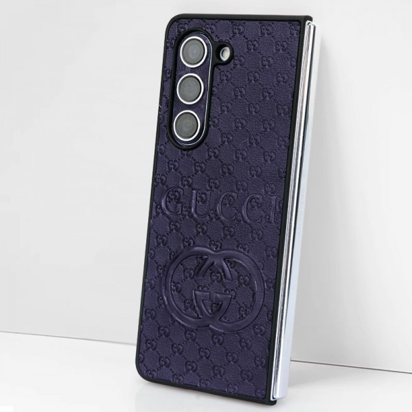 Gucci グッチ かわいいGalaxy Z Fold 5 4ケース 耐衝撃レザースマホケース 携帯カバーSamsung Z Fold5 4 6スマホケース気質オシャレブランドギャラクシー Z Fold5 4 3カバー 落下保護