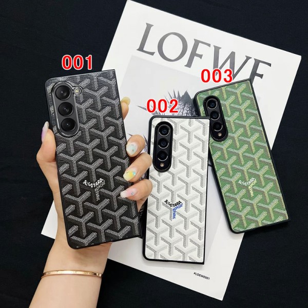 Goyard ゴヤールかわいいGalaxy Z Fold 6 5 4ケース 耐衝撃レザーGalaxy Z Flip5 4 6スマホケース 携帯カバーギャラクシー Z Fold5/Fold4 6ケース ビジネス 高品質 メンズSamsung Z Fold5 4 6スマホケース気質オシャレ