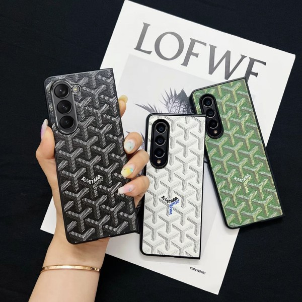 Goyard ゴヤールかわいいGalaxy Z Fold 6 5 4ケース 耐衝撃レザーGalaxy Z Flip5 4 6スマホケース 携帯カバーギャラクシー Z Fold5/Fold4 6ケース ビジネス 高品質 メンズSamsung Z Fold5 4 6スマホケース気質オシャレ