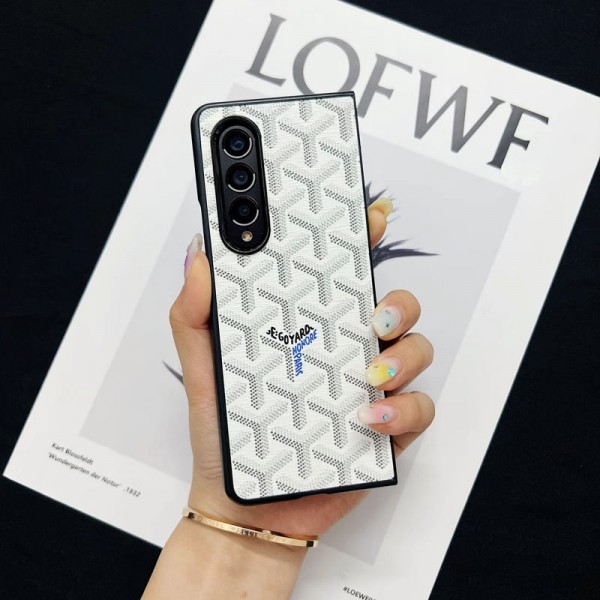 Goyard ゴヤールかわいいGalaxy Z Fold 6 5 4ケース 耐衝撃レザーGalaxy Z Flip5 4 6スマホケース 携帯カバーギャラクシー Z Fold5/Fold4 6ケース ビジネス 高品質 メンズSamsung Z Fold5 4 6スマホケース気質オシャレ