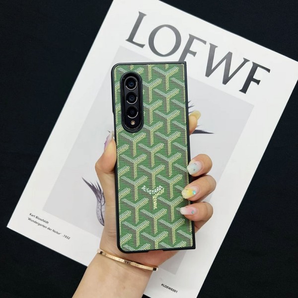 Goyard ゴヤールかわいいGalaxy Z Fold 6 5 4ケース 耐衝撃レザーGalaxy Z Flip5 4 6スマホケース 携帯カバーギャラクシー Z Fold5/Fold4 6ケース ビジネス 高品質 メンズSamsung Z Fold5 4 6スマホケース気質オシャレ