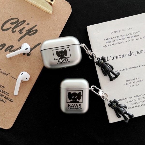 Kaws カウズブランド Airpods 4/3/Pro2ケース 保護ブランド Airpods Pro2/3 4メンズ レディースairpods 4 pro2ケース シリコンairpods pro2/4 3ケース ストラップ付き