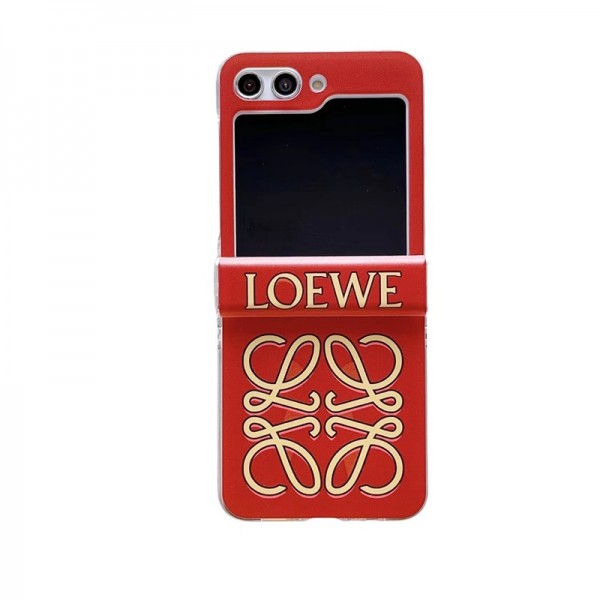 LOEWE ロエベブランド Samsung Z Fold 5 4 flip 3 4スマホカバー 流行りGalaxy Z Flip5 4スマホケース 携帯カバーブランドギャラクシー Z Flip5 4カバー 落下保護Galaxy Z Flip5/4ケース 高級感 シンプル 逸品