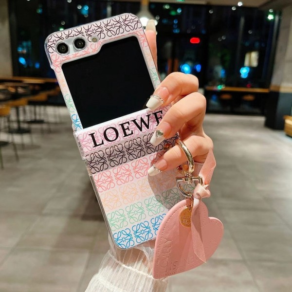 LOEWE ロエベブランド Samsung Z Fold 5 4 flip 3 4スマホカバー 流行りGalaxy Z Flip5 4スマホケース 携帯カバーブランドギャラクシー Z Flip5 4カバー 落下保護Galaxy Z Flip5/4ケース 高級感 シンプル 逸品