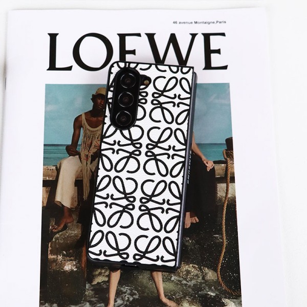 LOEWE ロエベ ブランド Samsung Z Fold 6 5 4 スマホカバー 流行りGalaxy Z Fold5 4 6スマホケース 携帯カバーギャラクシー Z Fold5/Fold4 6ケース ビジネス 高品質 メンズ Galaxy z fold5 4 6ブランドスマホケース 