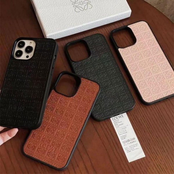 LOEWE ロエベ アイフォン15 plus 14pro 16 pro maxブランドケースハイブランドiphone16 14 Pro Max 15 PlusケースカバーブランドiPhone 15 14 16プロマックススマホカバー激安アイフォン15/14 13pro 12 miniケースブランド 手触り良い 