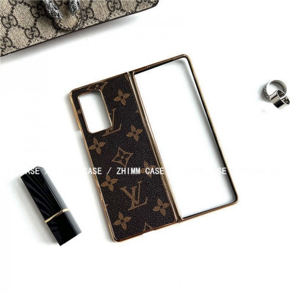 Louis Vuitton ブランド GALAXY Z Fold 5 4ケース 耐衝撃 ルイヴィトン Galaxy zflip5  6 4保護カバー 枠 電気加工 ギャラクシーFold3/flip3ケース 軽量 フィット 放熱性よい 定番モノグラム 男女兼用