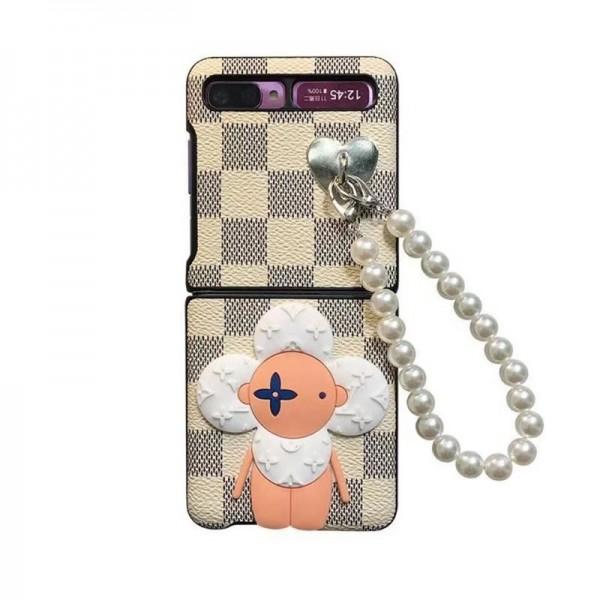 Lv ルイヴィトンかわいいGalaxy Z flip 5 4ケース 耐衝撃レザーGalaxy Z Flip5 4 6スマホケース 携帯カバーギャラクシー Zケース ビジネス 高品質 メンズ ブランドスマホケース 