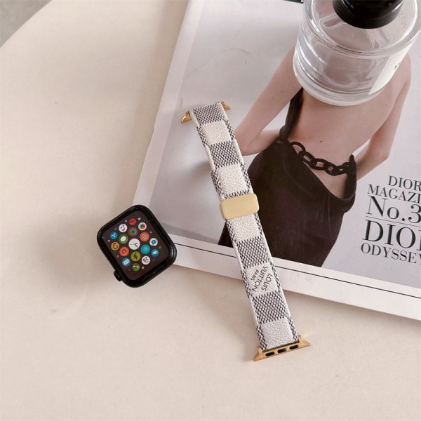 Lv ルイヴィトンブランド アップルウォッチ9 10ハンド かわいいモノグラム アップルウォッチSE2バンド レザー製apple watch se2ストラップ ファッションApple Watch 8 7ベルト シリコン