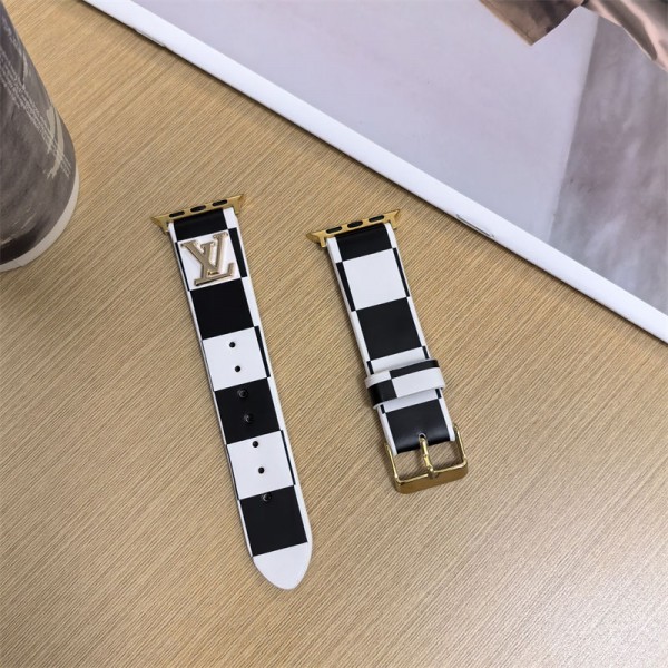 Lv ルイヴィトンブランド アップルウォッチ9 10ハンド かわいいモノグラム アップルウォッチSE2バンド レザー製apple watch ultraバンド メンズ レディースApple Watch 8 7ベルト シリコン