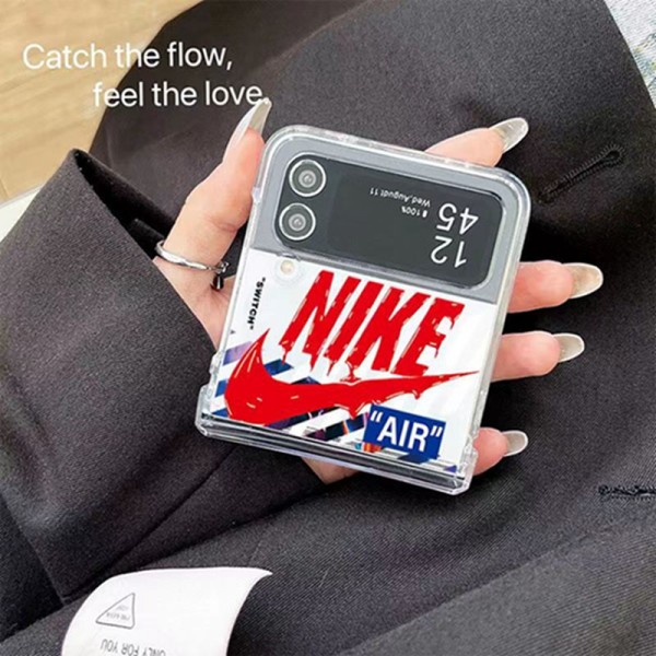 Nike ナイキGalaxy Z Flip5 4 6スマホケース 携帯カバーギャラクシー Zケース ビジネス 高品質 メンズ ブランドスマホケース Galaxy Z Flip5/4ケース 高級感 シンプル 逸品