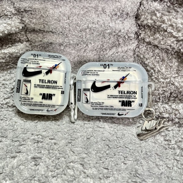 Nike ナイキブランド Airpods 4/3/Pro2ケース 保護軽量 エアーポッズ 4/プロ2/3カバー 紛失防止ブランド Airpods Pro2/3 4メンズ レディースairpods 4 pro2ケース シリコン