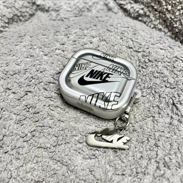 Nike ナイキ エアーポッズ 第四世代ケース 便利 カラビナ付き軽量 エアーポッズ 4/プロ2/3カバー 紛失防止airpods 4 pro2ケース シリコンairpods pro2/4 3ケース ストラップ付き