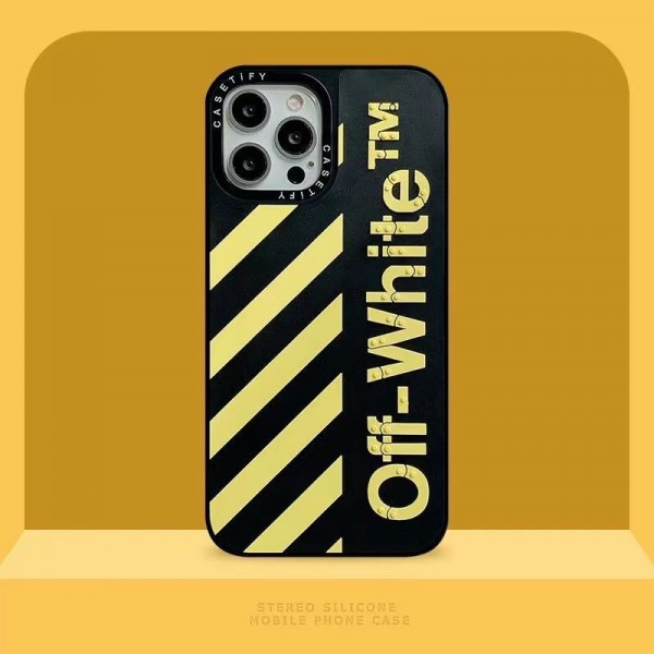 オフホワイト ハイブランドiphone16 14 Pro Max 15 PlusケースカバーOff-White アイフォン 15 14 16プロ マックス/15プロ/16カバー 落下防止耐衝撃のiPhone 15 pro max 14  13 12 plusスマホケースアイフォン15/14 13pro 12 miniケースブランド 手触り良い 