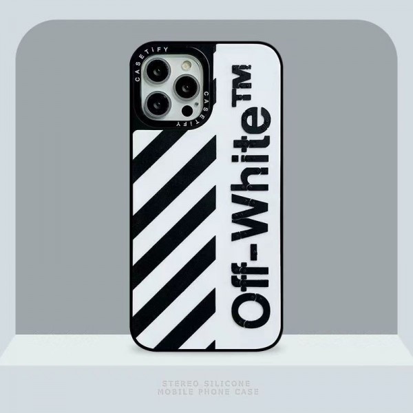 オフホワイト ハイブランドiphone16 14 Pro Max 15 PlusケースカバーOff-White アイフォン 15 14 16プロ マックス/15プロ/16カバー 落下防止耐衝撃のiPhone 15 pro max 14  13 12 plusスマホケースアイフォン15/14 13pro 12 miniケースブランド 手触り良い 