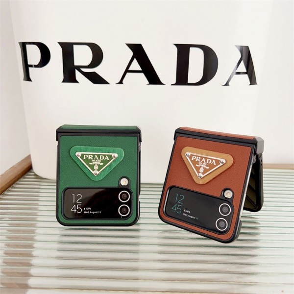 Prada プラダブランド Samsung Z flip 6 5 4スマホカバー 流行りギャラクシー Z flip 6ケース ビジネス 高品質 メンズ Galaxy z flip5 4 6ブランドスマホケース ブランドギャラクシー Z Flip5 4 6カバー 落下保護