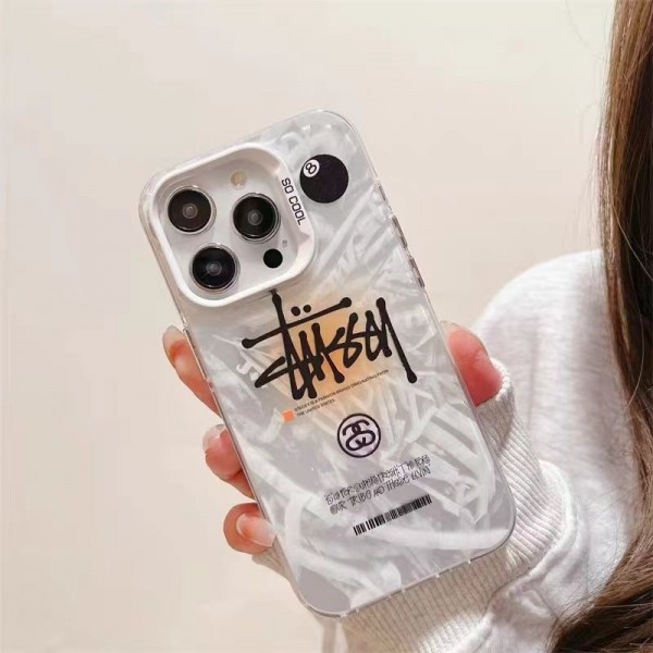 Stussy ステューシーギャラクシー S23 S24 Ultra Plus ケースセレブ愛用 iphone 16 Pro アイフォン15pro maxケースブランドSamsung S23 Ultra s24 s22 Plusケース 落下保護かわいいのgalaxy a55 a54ケース大人気