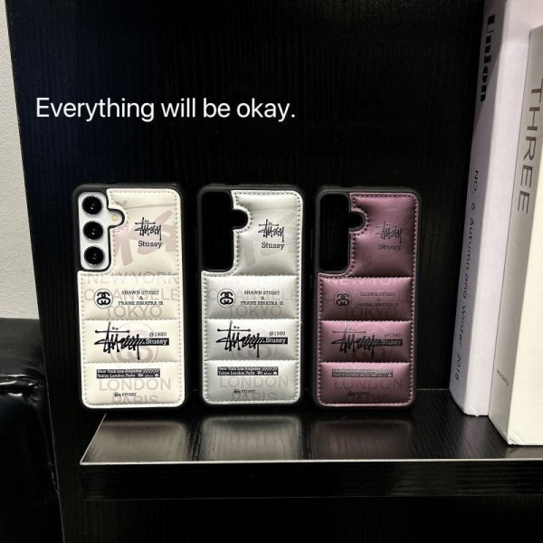 Stussy ステューシーギャラクシー s25 S23 S24 Ultra Plus ケースセレブ愛用Galaxy s25+ S23 S24 samsung s24 ultraケースサムスン s25/S23/S24+/S24ULTRAカバーケース耐衝撃高級感っぽいブランドスマホケースgalaxy s24