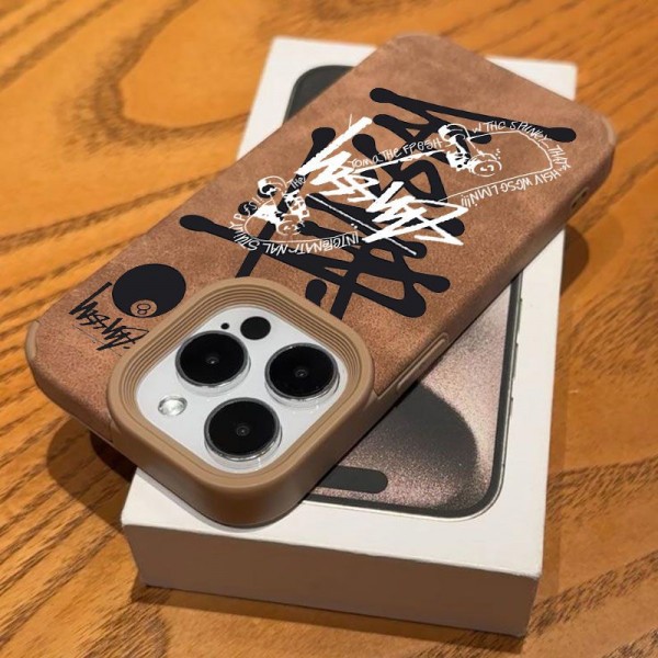 Stussy ステューシーハイブランドiphone16 14 Pro Max 15 Plusケースカバーアイフォン 16プロ マックス/15プロ/16カバー 落下防止ブランドiPhone  16プロマックス15 14スマホカバー激安アイフォン15/14 13pro 12 ケースブランド 手触り良い 