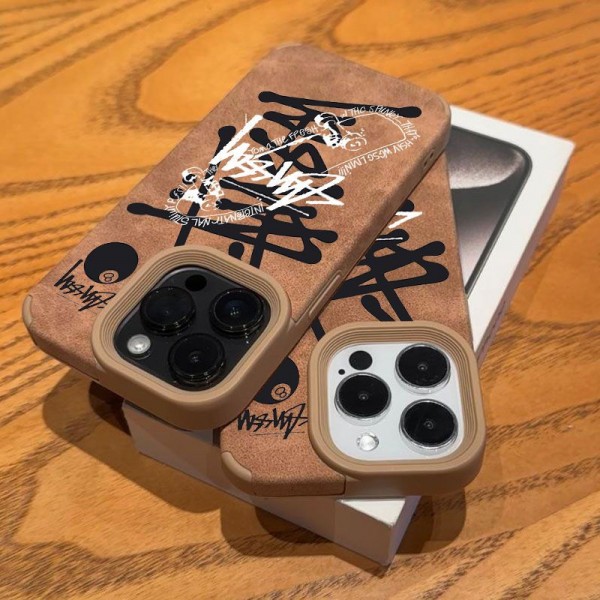 Stussy ステューシーハイブランドiphone16 14 Pro Max 15 Plusケースカバーアイフォン 16プロ マックス/15プロ/16カバー 落下防止ブランドiPhone  16プロマックス15 14スマホカバー激安アイフォン15/14 13pro 12 ケースブランド 手触り良い 