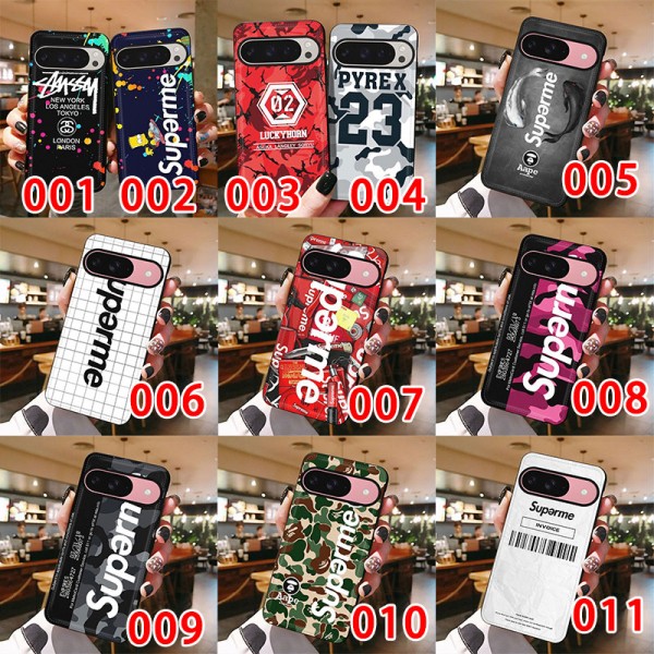 Supreme シュプリームグーグル ピクセル 9 pro 8a 7プロケース可愛い女の子Google Pixel 9 pro XLケース ブランド ブランド スマホケース Google Pixel 8a/7/9 pro ケースハイブランドGooglePixel 7/8 Pro保護カバーレディース