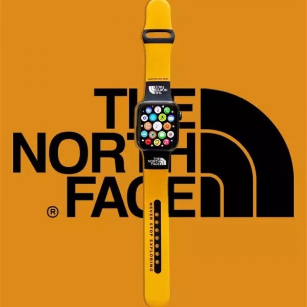  THE NORTH FACE アップルウォッチSE2/ultra2バンド 柔らかい ザノースフェイス apple watch se2/9/10ストラップ ファッション 通気性 Apple Watch ultraバンド メンズ レディース アップルウォッチ 8/7バンド 調節可能