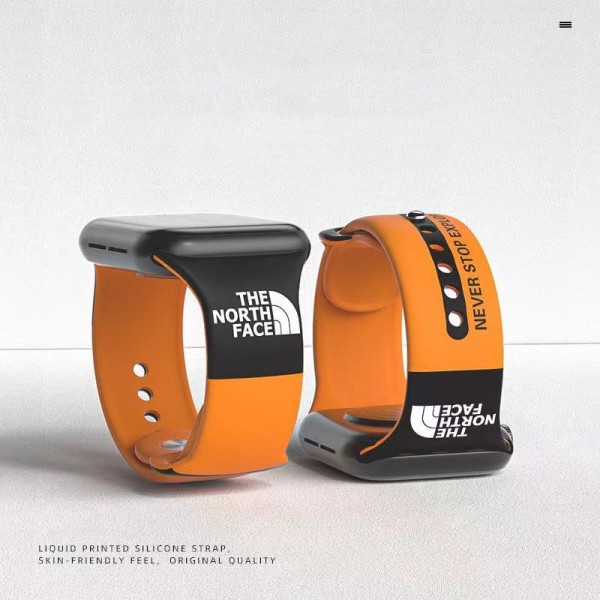  THE NORTH FACE アップルウォッチSE2/ultra2バンド 柔らかい ザノースフェイス apple watch se2/9/10ストラップ ファッション 通気性 Apple Watch ultraバンド メンズ レディース アップルウォッチ 8/7バンド 調節可能