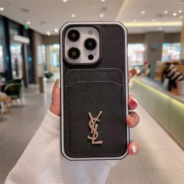 Ysl イブサンローランアイフォン16 pro max 15 plus 14pro ブランドケース ハイブランドiphone16 14 Pro Max 15 PlusケースカバーブランドiPhone  16プロマックス15 14スマホカバー激安アイフォン15/14 13pro 12 ケースブランド 手触り良い 