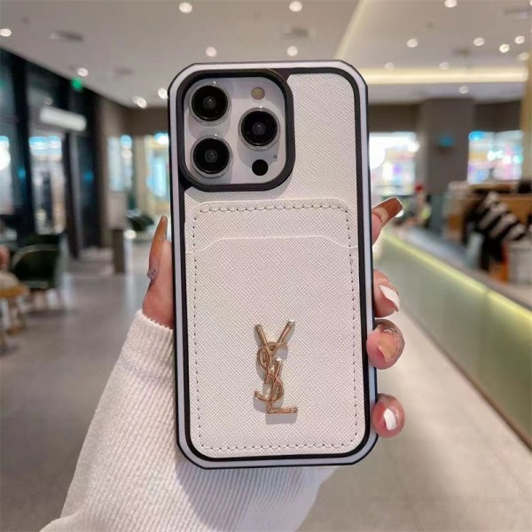 Ysl イブサンローランアイフォン16 pro max 15 plus 14pro ブランドケース ハイブランドiphone16 14 Pro Max 15 PlusケースカバーブランドiPhone  16プロマックス15 14スマホカバー激安アイフォン15/14 13pro 12 ケースブランド 手触り良い 