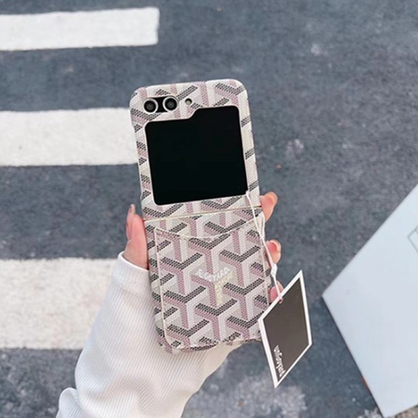 Goyard ゴヤールブランド Samsung Z Fold 5 4 flip 5 4スマホカバー 流行りかわいいGalaxy Z flip Fold 5 4ケース 耐衝撃レザーギャラクシー Z Fold5/Fold4ケース ビジネス 高品質 メンズGalaxy Z Flip5/4ケース 高級感 シンプル 逸品